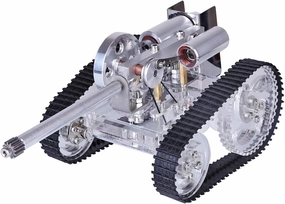 Engine Kit for Adults, Tank Type Stirling Engine Model Kit That Runs, Engine Motor Model Educational Physics Experiment STEM Model
