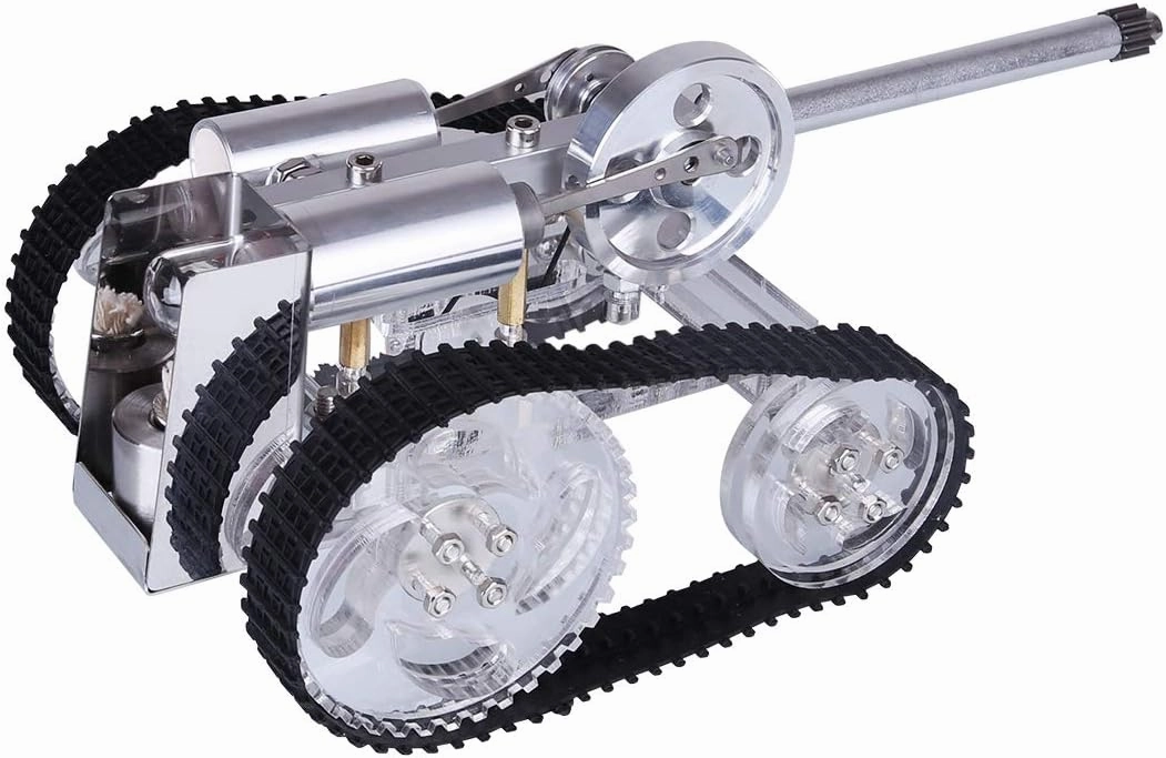 Engine Kit for Adults, Tank Type Stirling Engine Model Kit That Runs, Engine Motor Model Educational Physics Experiment STEM Model