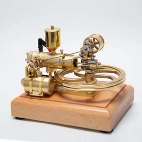 Engine Model Kits, Horizontal Engine Kit for Adults, Engine Motor Model Educational Physics Experiment STEM Model - RTR