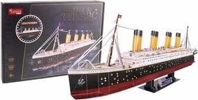 EXPLORA Titanic Boat 540051-266 Pieces Luminous 3D Puzzles Level 8 No Glue or Scissors Educational Construction Game Children's Gift Model Ship From 8 Years