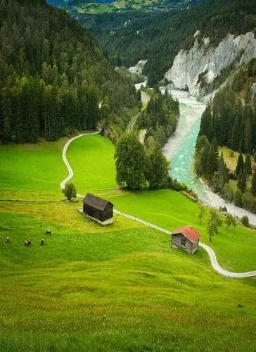 Family Fun Jigsaw Puzzle 500 Piece Alpine Pastures Above Limestone Canyon Switzerland Fun Puzzles Colorful Home Decoration New Upgraded Puzzle Gifts