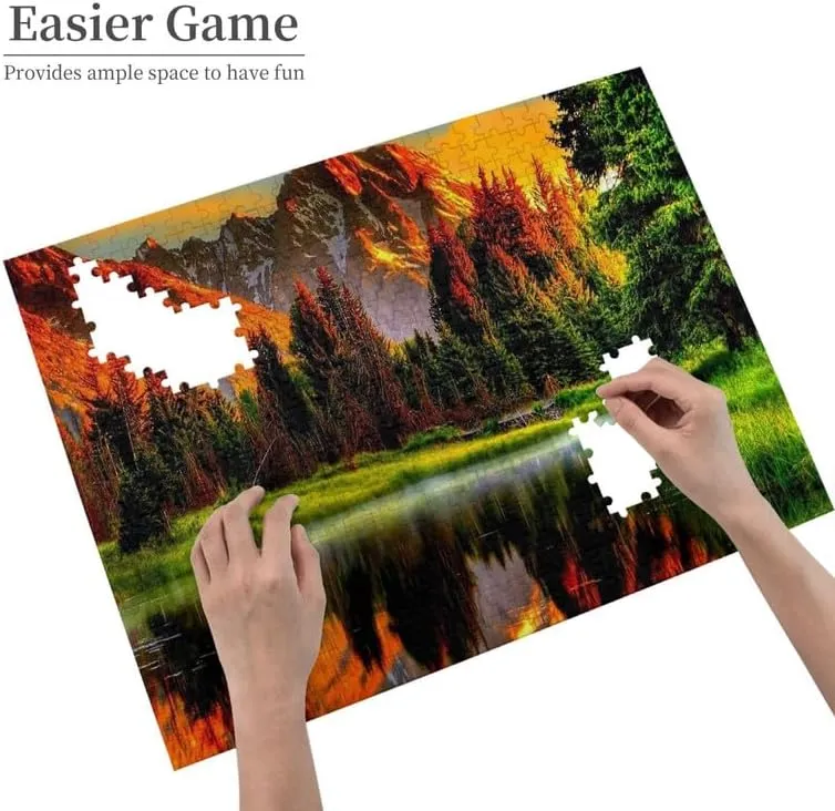 Family Fun Jigsaw Puzzle 500 Piece Alpine Pastures Above Limestone Canyon Switzerland Fun Puzzles Colorful Home Decoration New Upgraded Puzzle Gifts