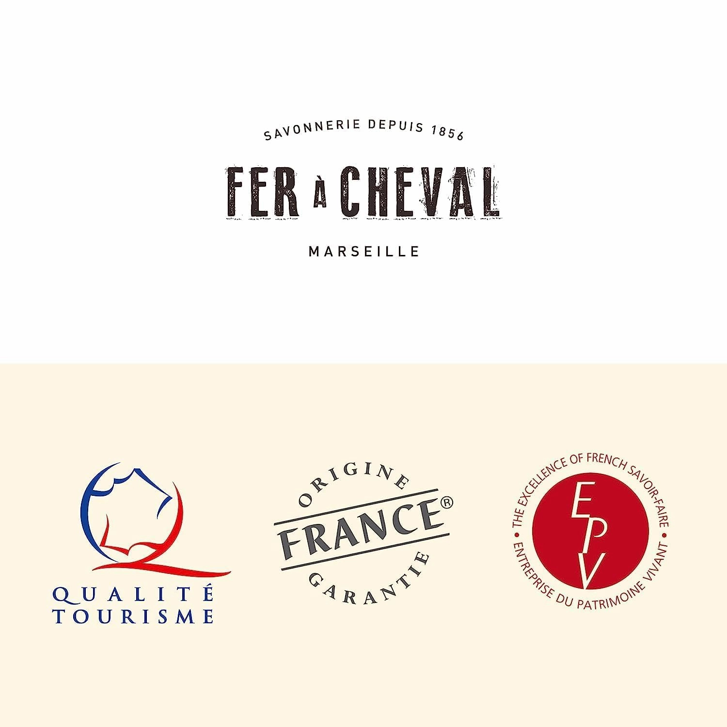Fer à Cheval Pure Olive Authentic Savon De Marseille Soap Bar | Natural Plant-Based Savon Marseille Soap Cube with French Olive Oil Soap | 300g, 2 Pack