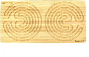 Finger Labyrinth - 12" x 6" - Double 7 Circuit Cretan Style - Natural - 30 Units
