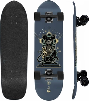 Fireball Mini Cruiser Longboard Skateboard Complete - Fully Assembled & Ready to Ride 29.5 x 8.5” Professional Maple Board - Artist Series Limited Edition Cruiser