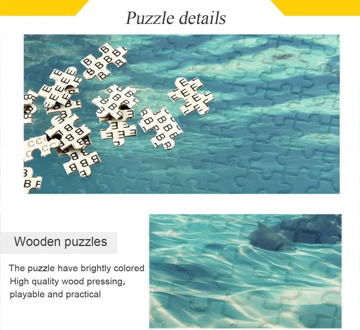 Fish Coral Underwater Jigsaw Puzzle for Adults 1000 Pieces, Impossible Challenging Hard Nature Difficult Puzzles for Adults Jigsaw Puzzle for Family Games Party Entertainment