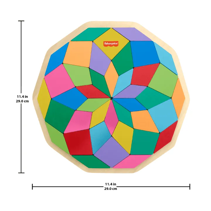 FISHER PRICE WOODEN MANDALA PUZZLE
