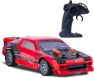 Flybar Hoonigan Chevy Camaro Remote Control Car - Toy Cars, Drift RC Cars for Boys Age 8-12, 3,7 V, 2.4GHz, 150ft Range, 1:32 Scale, 6mph Speed, Rechargeable Battery, Replica Design, Toys for Boys