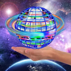 Flying Orb Ball Toy - 2024 Upgraded Magic Flying Orb Toy with LED Light 360°Rotating, Boomerang Flying Ball Toys Indoor Outdoor Fun Games for Boys Girls Adults