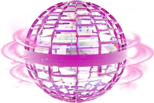 FLYNOVA Kids Light Up Magic Ball Toy,Hover Boomerang Spinning Cosmic Globe,Mini Spinner Drone Toys for Boys Girls Age 6-8-13,Indoor Outdoor Party Favors,Fun Family Game,Teens Christmas Birthday Gifts