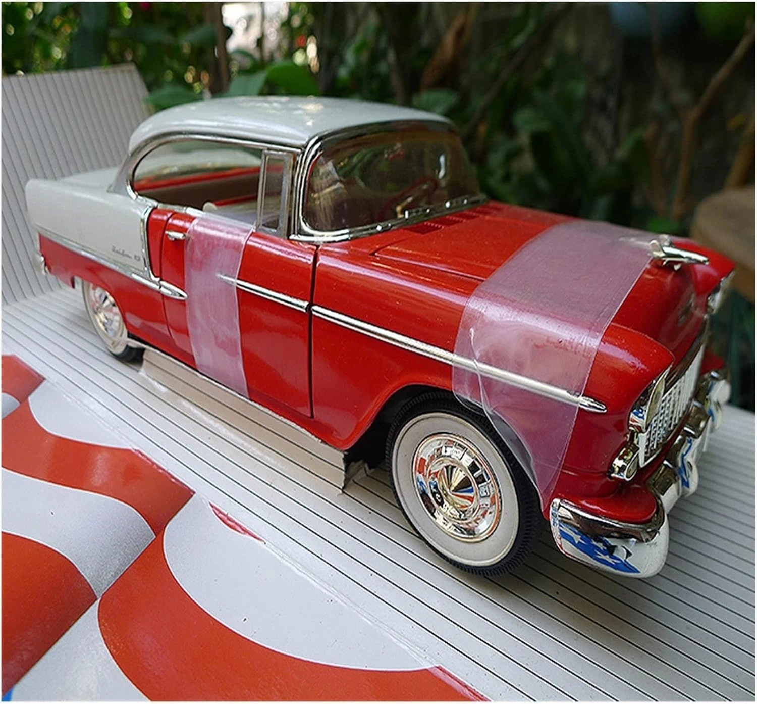 for Chevy Bel Air Sedan 1957 1 18 Alloy Classic Vintage Car Model Limited Edition Collectibles Display Non-Remote App Controlled Toys