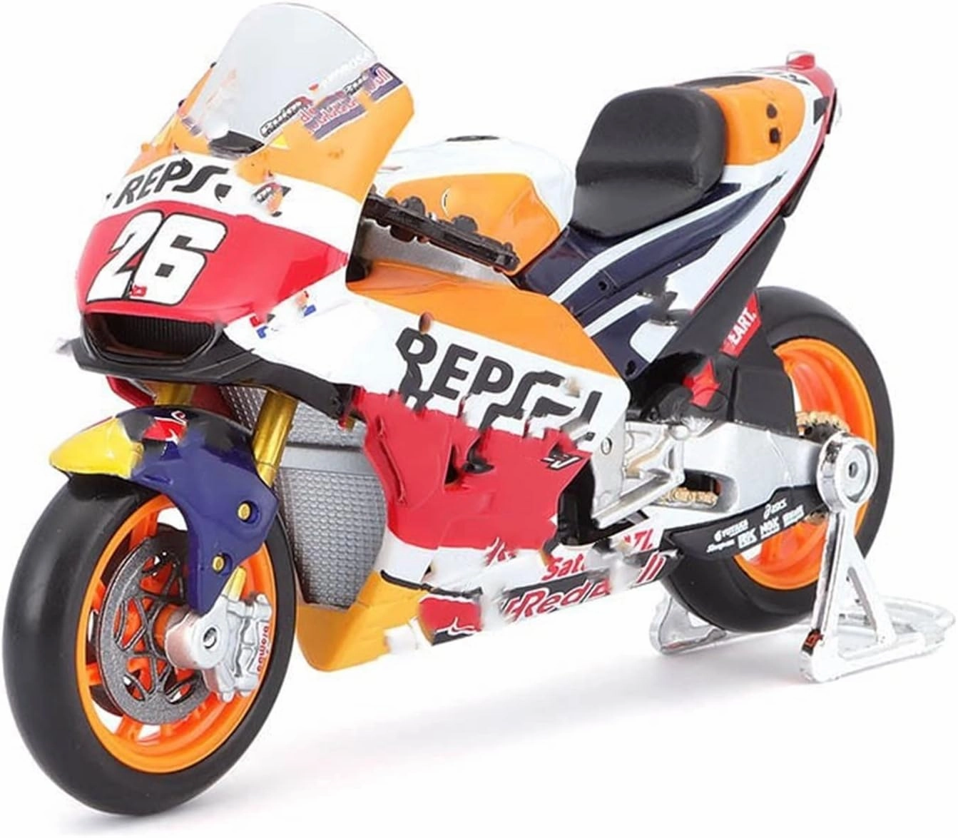 For Ducati Team 2021 Desmosedici #89 #05 , For Yamaha Factory Racing YZR M1 2022 #21, 1:18 Simulation Race Car Motorcycle Street Car Model Hand Puppet Collection Ornament Men's Gift Motorcycle model(N