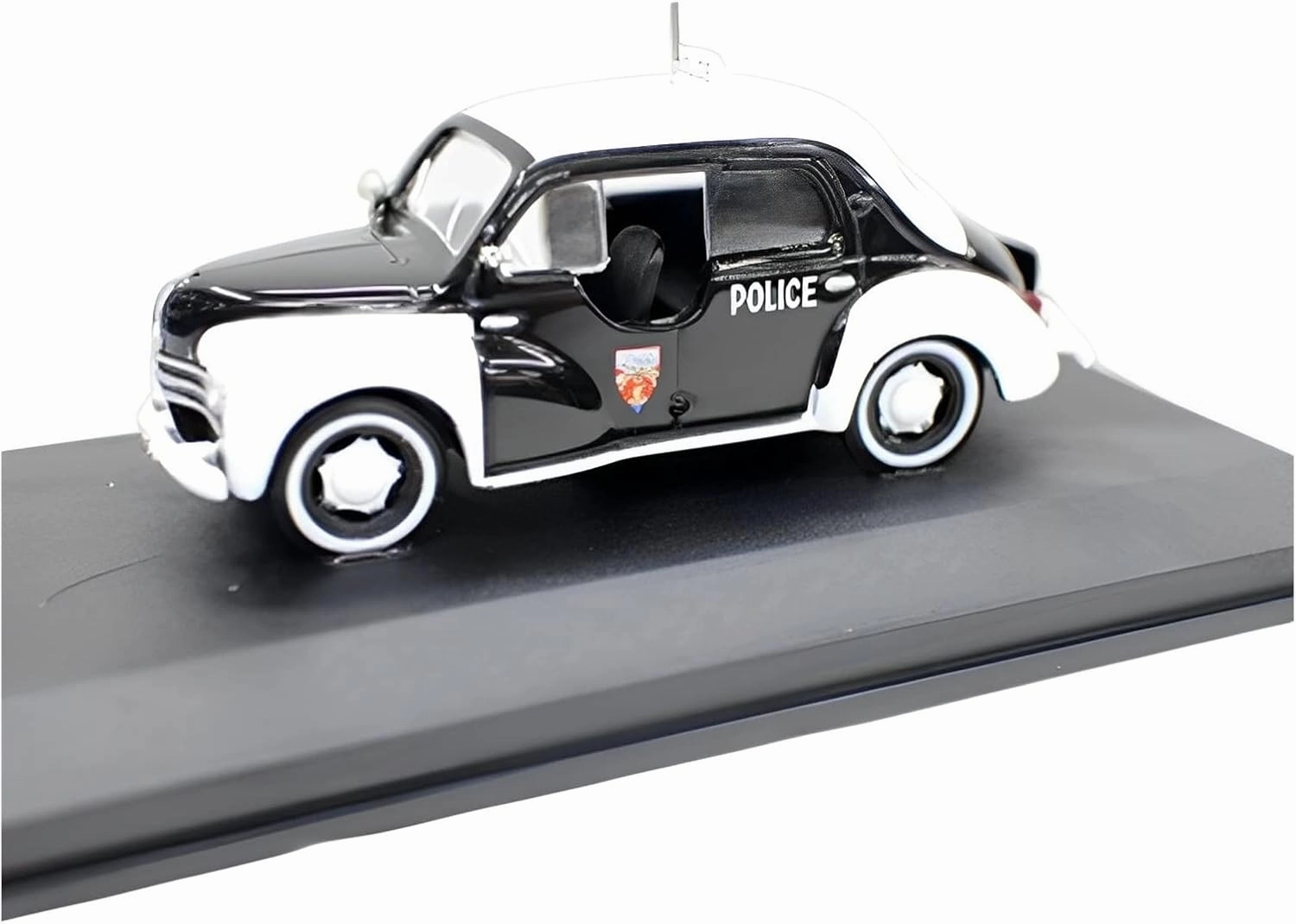 for Renault 4CV 1956 1 43 Classic Police Car Model Vintage Car Collectibles Souvenir Display Non-Remote App Controlled Toys