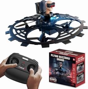 Force1 Officially Licensed Skibidi Toilet Toy RC Drone- Jetpack Flying Buzzsaw Drones, Headless Mode, Altitude Hold, Speed Control, Rechargeable 2.4GHz Remote Control