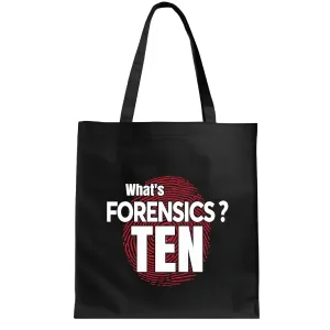 Forensics For Private Investigators Detectives and Law Enforcement Professionals and Forensic Science Navy Black Multicolor Canvas Tote Bag