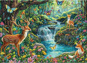 Forest Creek Puzzles for Adults 1000 Piece, Jigsaw Puzzles for Adults, Adult Challenging Game Toys, Impossible Puzzle, Family Decoration Puzzle