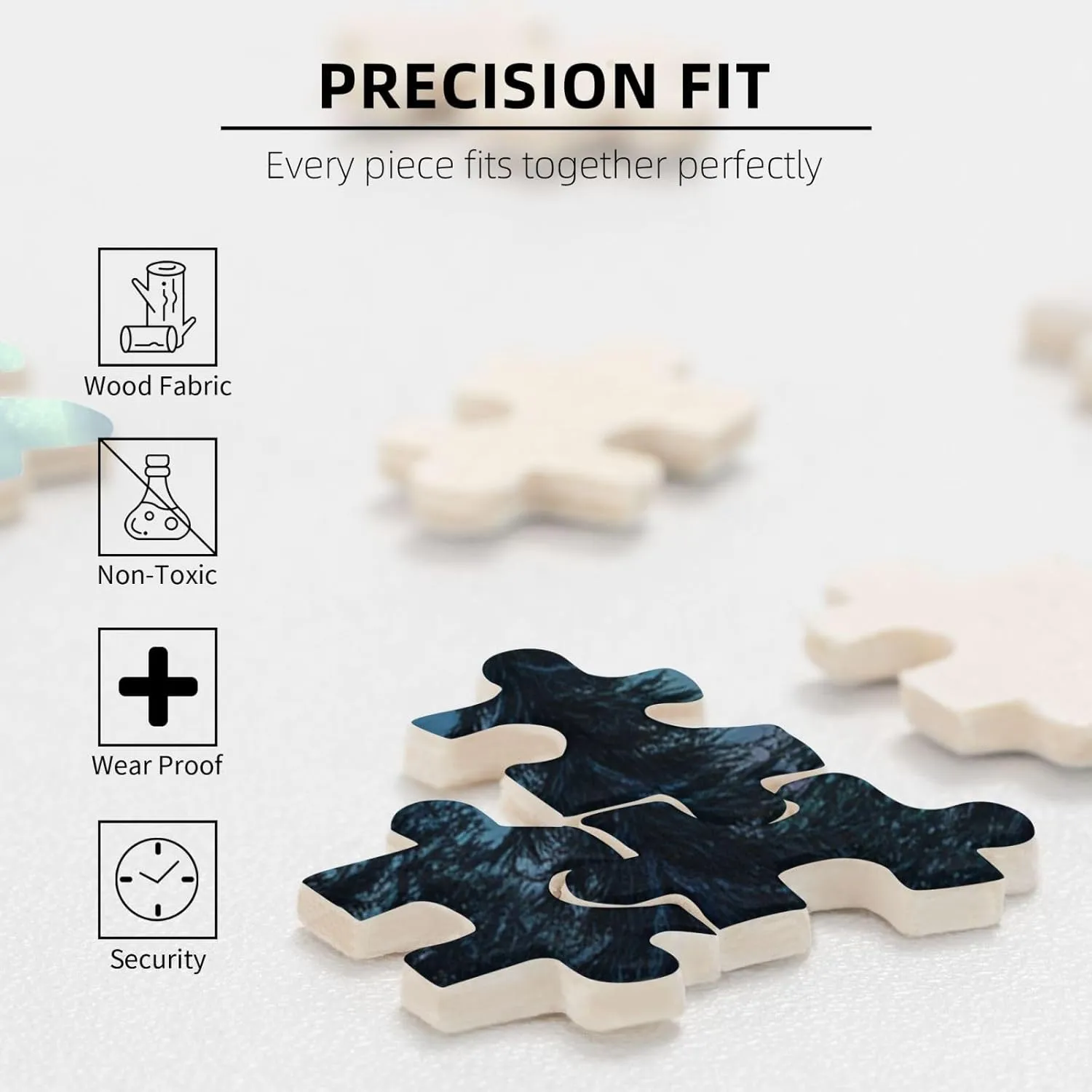 Forests Aurora 1000 Pieces of Adult Wooden Puzzle,Captivating Polar Scenery Illustration,Enjoy The Puzzle Solving Process,Exercise Hands-On Ability and Thinking Patience