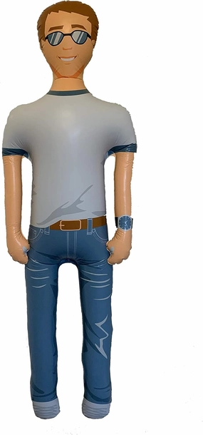 FUN Delivery Man Akin: 6-Foot Inflatable Talking Boyfriend Husband – Funny Gag Gift for Scaring People, Divorce Party, or Photoshoot Prop