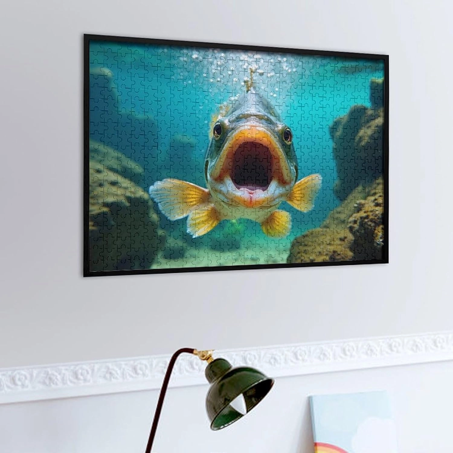 Funny Wooden Puzzle,Fish Under The Water Jigsaw Puzzles 500 Pieces for Adults,Perfect for Family Fun and Relaxation Game,Challenge Puzzles,Suitable for Collection and Display