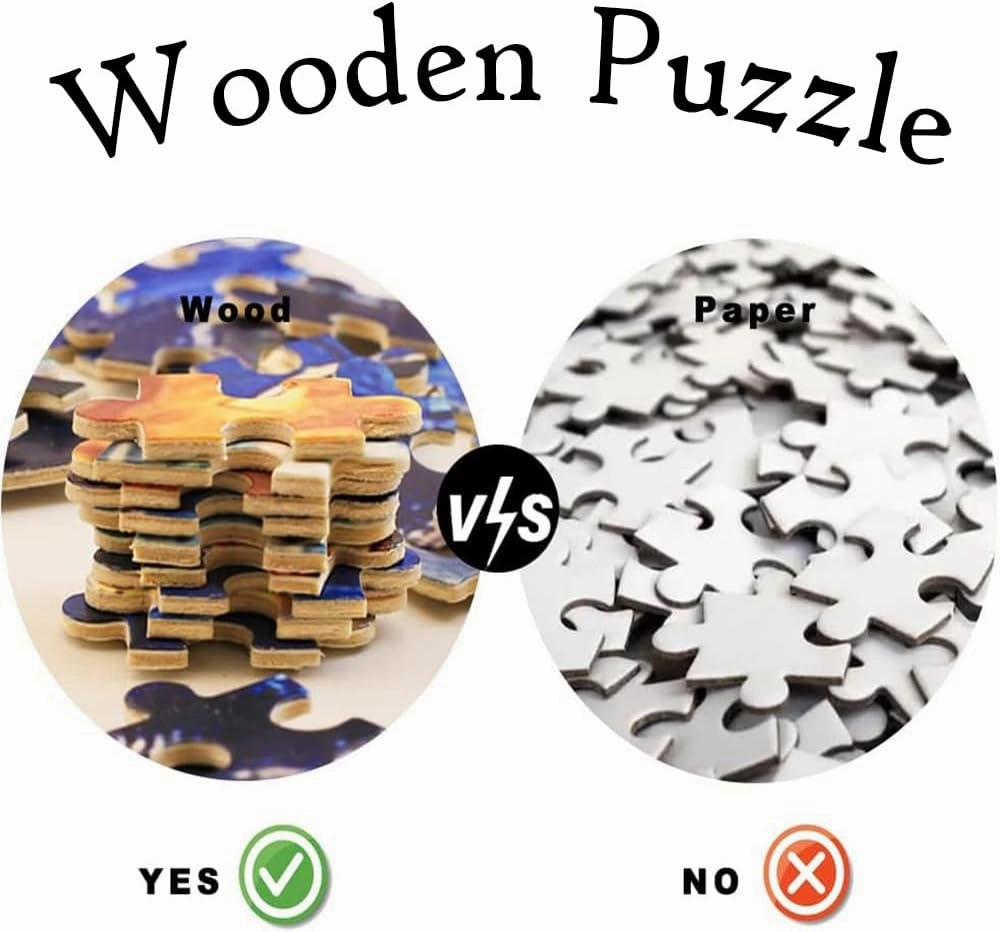 Funny Wooden Puzzle,Fish Under The Water Jigsaw Puzzles 500 Pieces for Adults,Perfect for Family Fun and Relaxation Game,Challenge Puzzles,Suitable for Collection and Display
