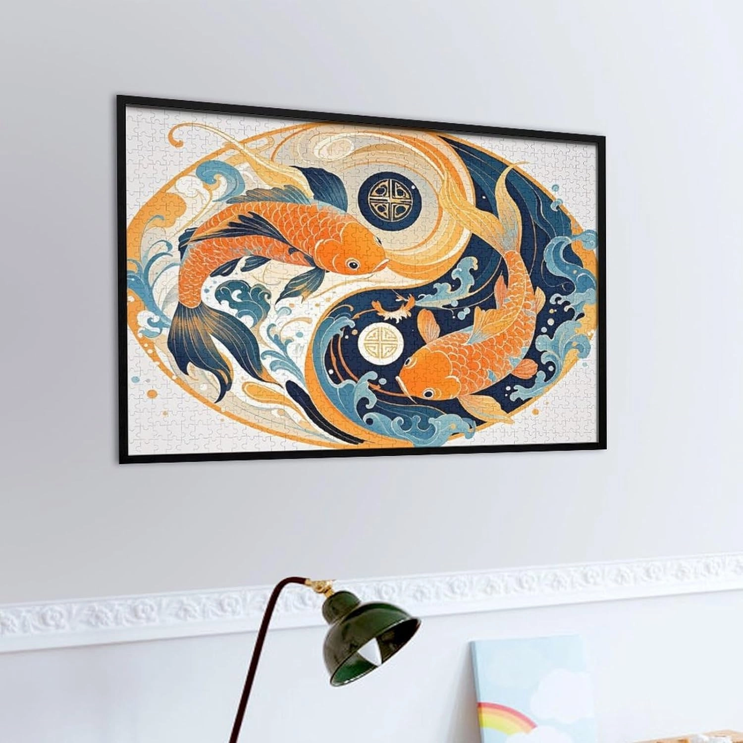 Funny Wooden Puzzles - Yin Yang Fish - 1000 Piece Jigsaw Puzzle for Adults，Challenging Toys for Party Game - Home Wall Decor Gifts - Great Gifts for Puzzle Lover，Family Education Puzzles