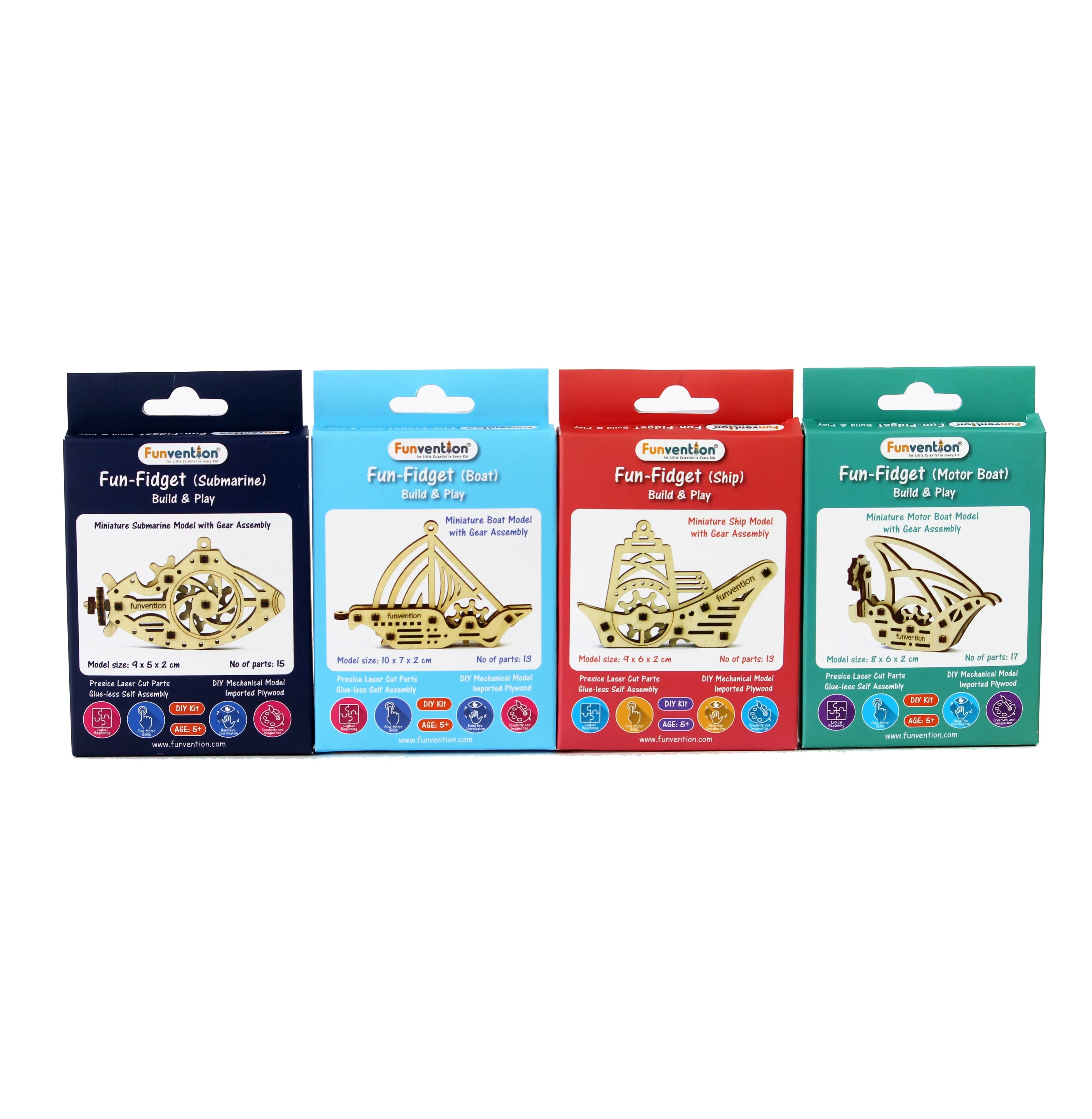 Funvention 'Fun Fidgets - Ships - Pack Of 24-Fskff2So24