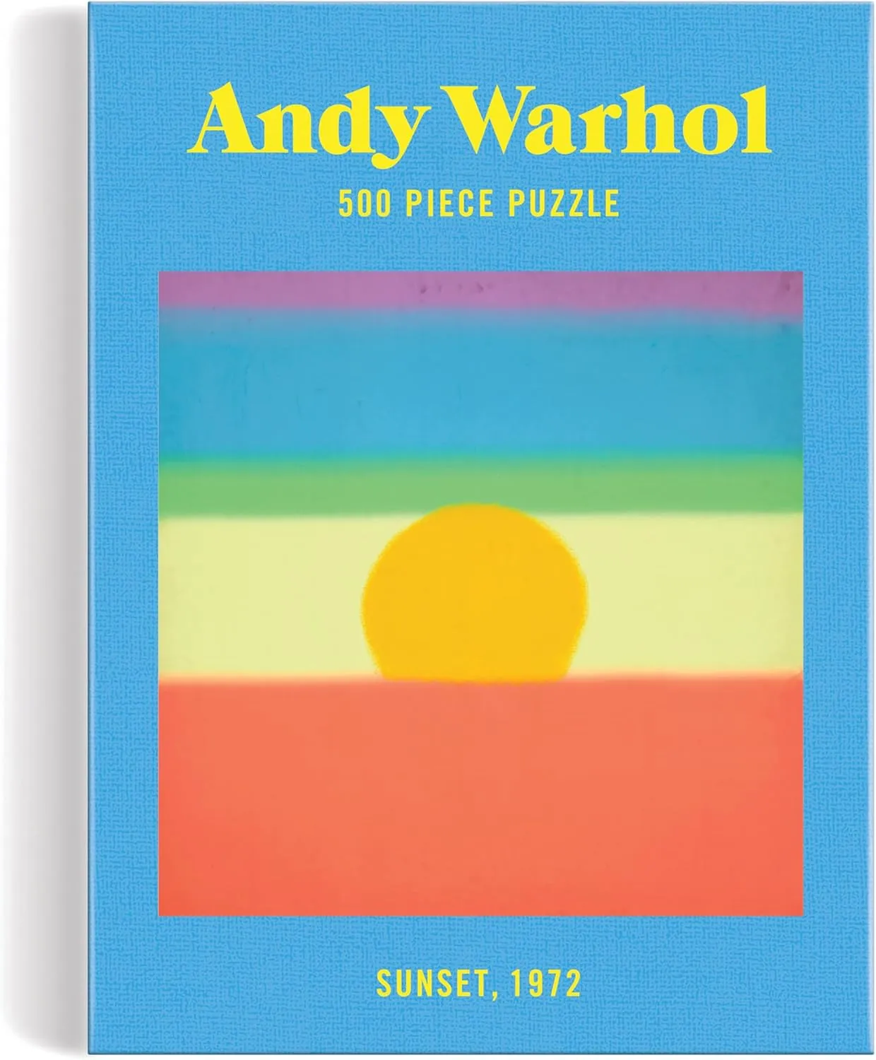 Galison Andy Warhol Sunset – 500 Piece Book Puzzle with Iconic Warhol Sunset Artwork Packaged in Magnetic Keepsake Book Sized Box