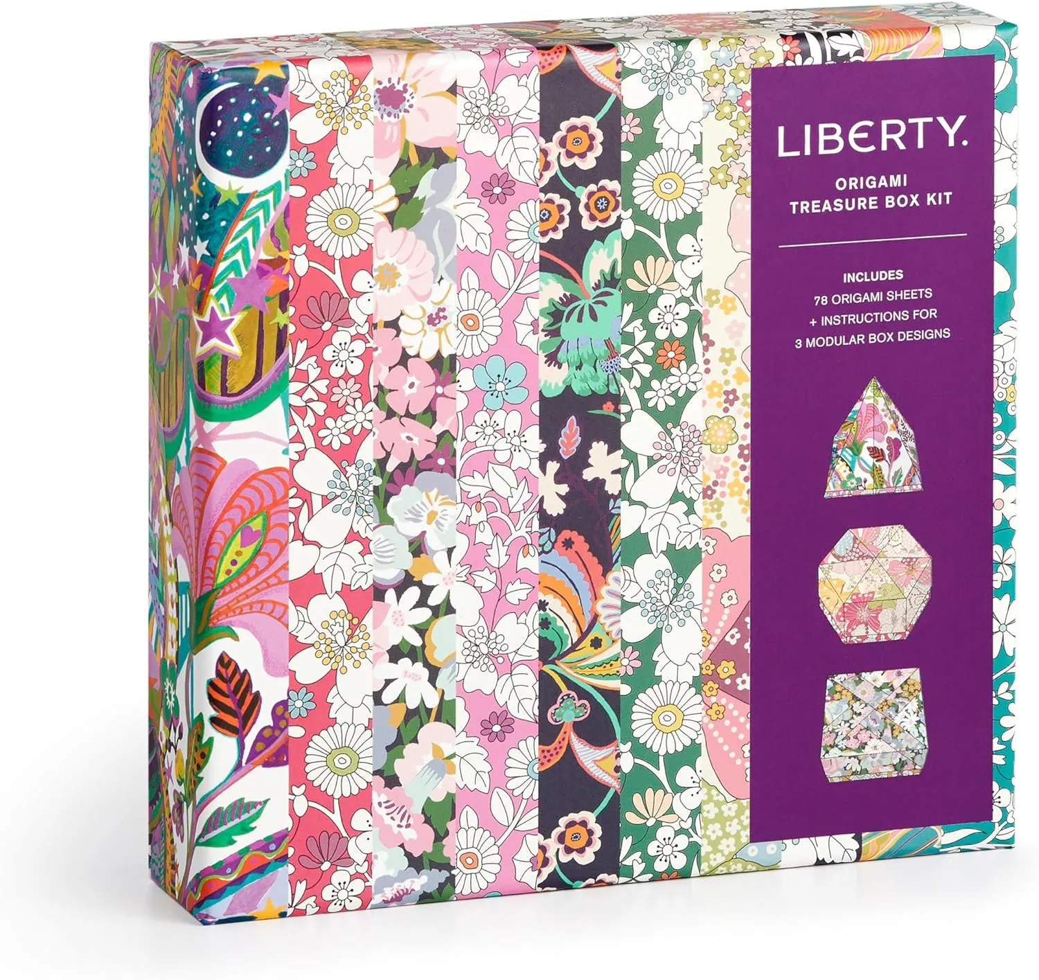 Galison Liberty Floral Origami – Origami Kit Featuring Iconic Liberty Prints and Instructions for Origami Folds