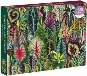 Galison Houseplant Jungle 1000 Piece Jigsaw Puzzle for Adults – Plant Jigsaw Puzzle with Mix of Succulents & Other Household Plants – Fun Indoor Activity, Multicolor