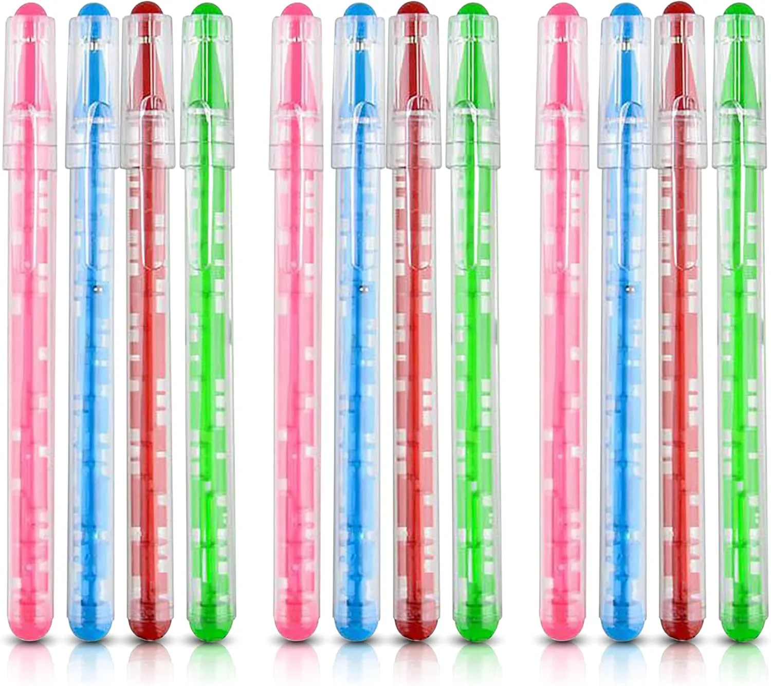Gamie Maze Puzzle Novelty Pens for Kids & Adults - Pack of 12 - Pens with Built-in Ball Maze - Fidget Toy for Stress Relief - School and Office Stationery Supplies, Birthday Party Favors