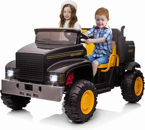 GAOMON Ride On Car for Kids Baby Car with Remote Control Electric UTV Vehicles with Dump Bed, 24V 4WD Power Ride on 4x200W Motors,4xSpring Suspension, 3 Speeds, 2 Seater Best Gifts for Boys Girls