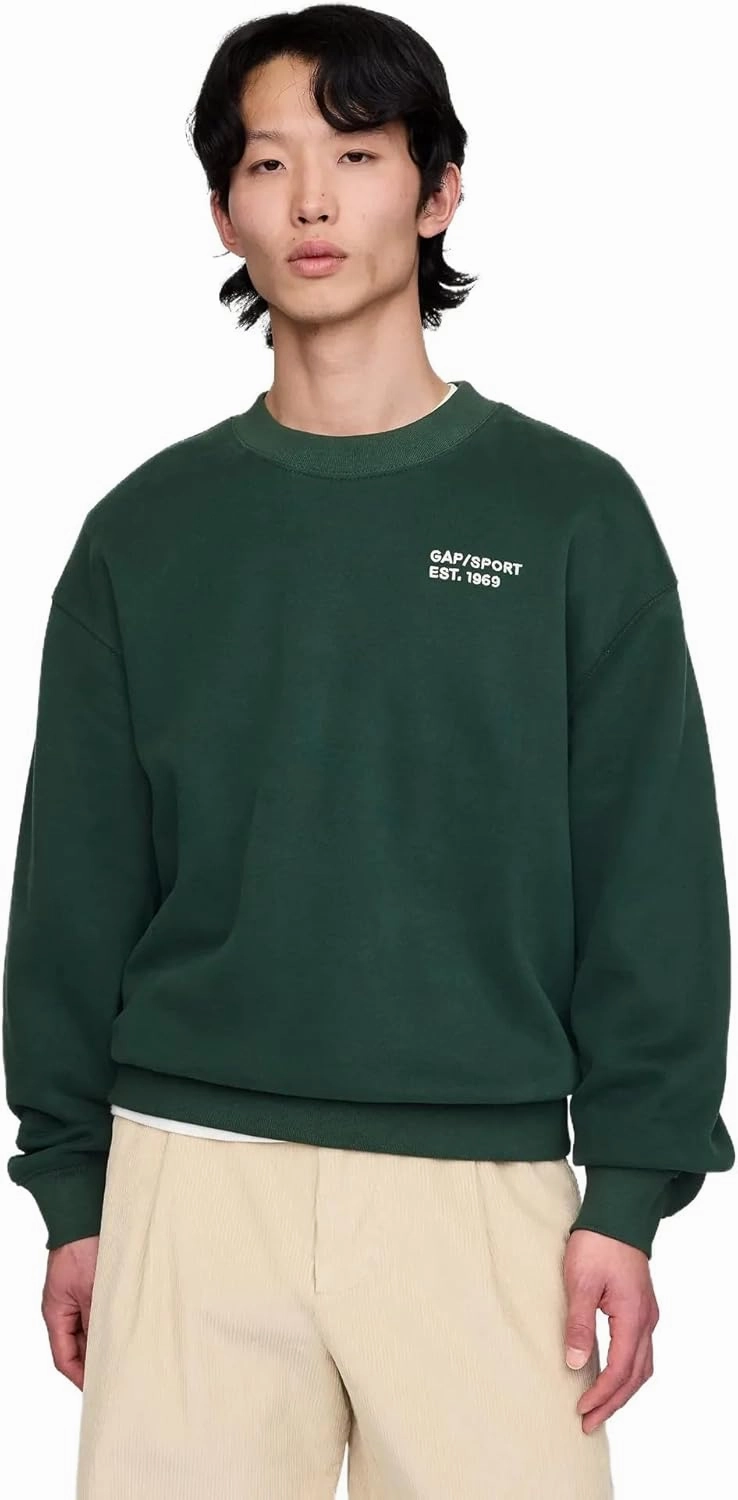 GAP Men's Mini Logo Crewneck Sweatshirt
