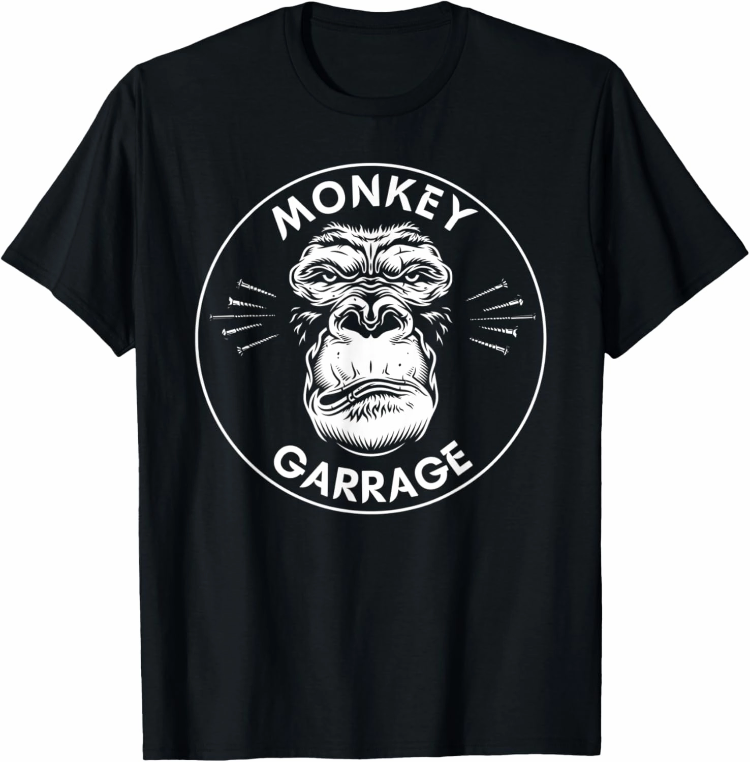 Gas Station Screwed Up Ape Head T-Shirt