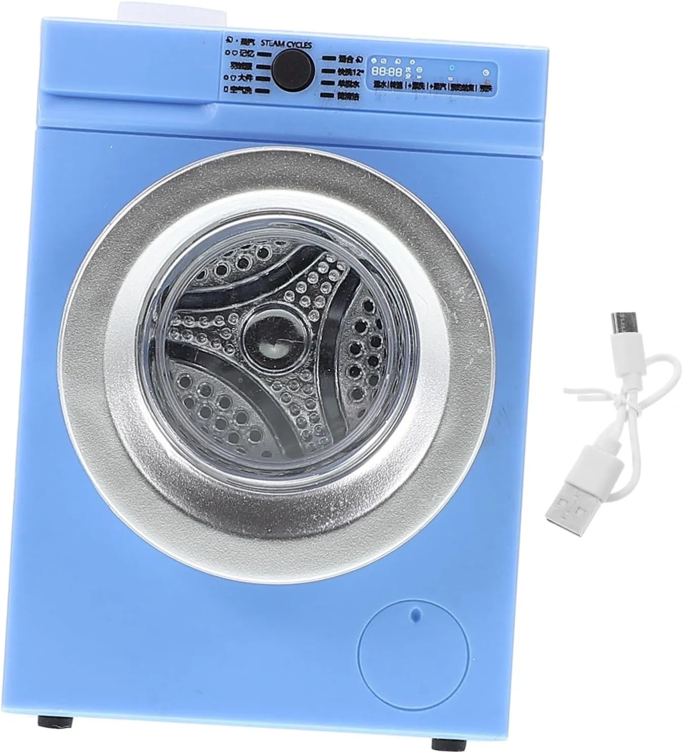 Gatuida Miniature Washing Machine for Dollhouses 1:12 Scale Mini Toy Washer Rotating Door and Washable Models