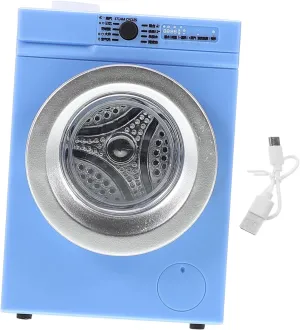 Gatuida Miniature Washing Machine for Dollhouses 1:12 Scale Mini Toy Washer Rotating Door and Washable Models