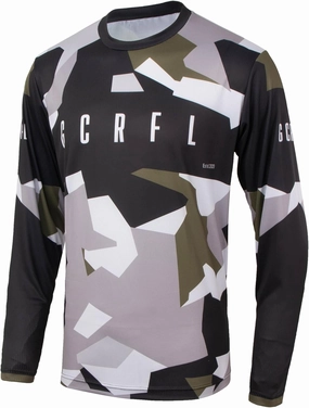 GCRFL Men's Cycling Jersey Shirt Long Sleeves Downhill, Off-Road, MTB Jersey Racing Riding Mountain Bike Motocross Shirt