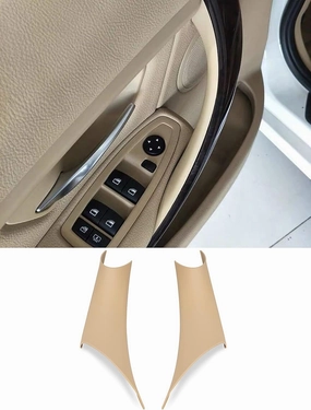 Gelunxin Door Pull Handle Cover for BMW 320,328,330,335,M3 2012-2018 & BMW 428, 435,M4 2014-2017 (Left Front Right Front, Beige)