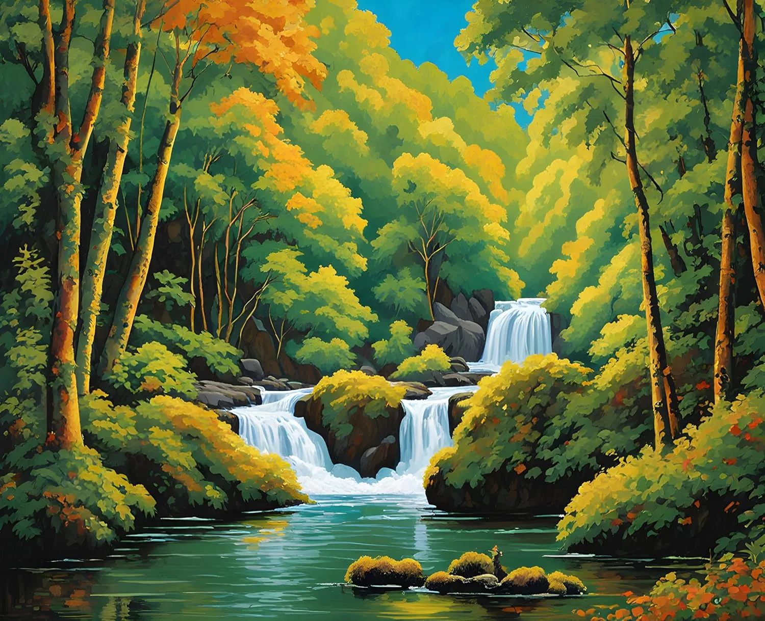 Generic Australia Collection PD (97) - Mossman Gorge, QLD - Van-Go Paint-by-Number 60x75cm no Frame