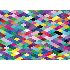 Geometric 'Colorful Abstract 2.0' 3D Wood Jigsaw Puzzle