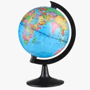 globe terrestre portable rotatif pour apprendre la géographie