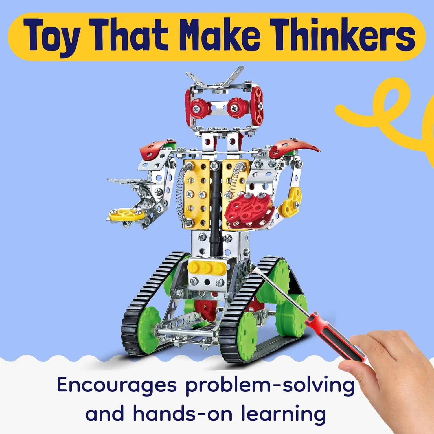 Gondola STEM Building Set Toys, Alloy Construction Toy, Educational & Creative 8 Year Old Boy Birthday Gift, Construction Trucks, Vehicle Girl & Boy Car Toys for 8  Year Old Kids & Adults, Robot Toy