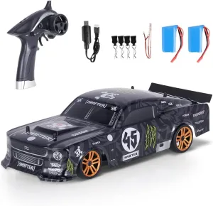 Goolsky RC Drift Car, 1:18 Scale 4WD 30KM/H High Speed RC Racing Car with 2 Batteries for Kids and Adults
