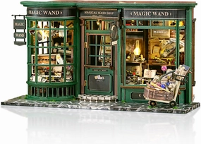 GuDoQi DIY Miniature House Kits, DIY Miniature Dollhouse Kit with Furniture, Tiny House Kits 1:24 Scale, Creative DIY Crafts for Adults Teen, Easter Day Birthday Gifts, Magic Shop