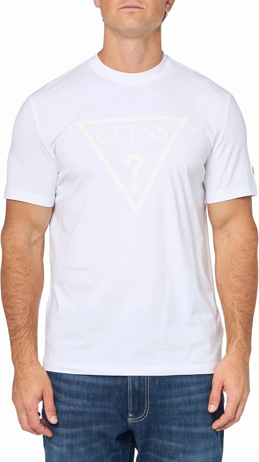 GUESS Men's Eco Tonal Logo Short Sleeve T-Shirt