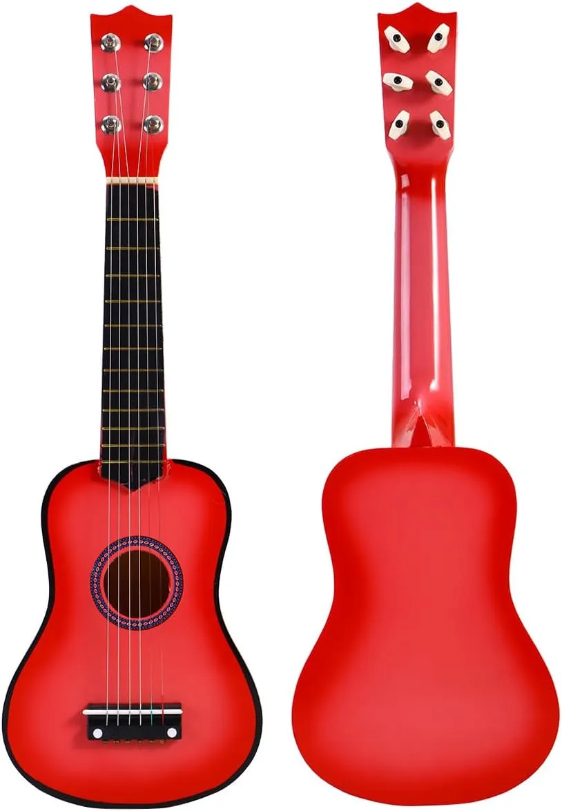 Guitar Kids 21 Inch Wooden Guitar for Beginners Acoustic Portable Soft Strings for Children