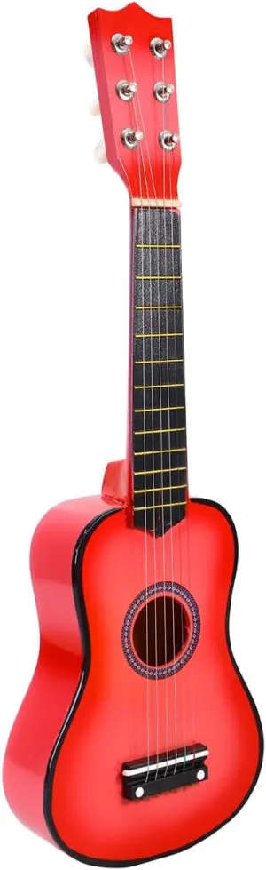 Guitar Kids 21 Inch Wooden Guitar for Beginners Acoustic Portable Soft Strings for Children
