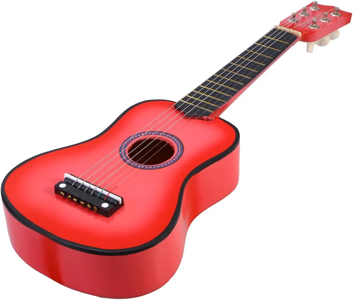Guitar Kids 21 Inch Wooden Guitar for Beginners Acoustic Portable Soft Strings for Children