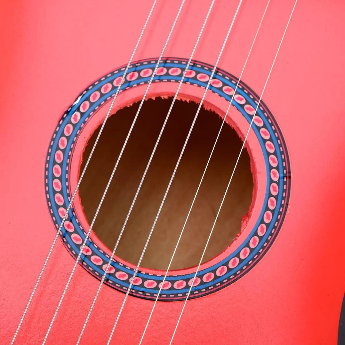 Guitar Kids 21 Inch Wooden Guitar for Beginners Acoustic Portable Soft Strings for Children