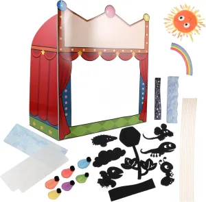 HANABASS 1 Set DIY Puppet Kit for Classroom Shadow Puppet Stage Set Science Experiment Kit for Storytelling and Interactive Learning