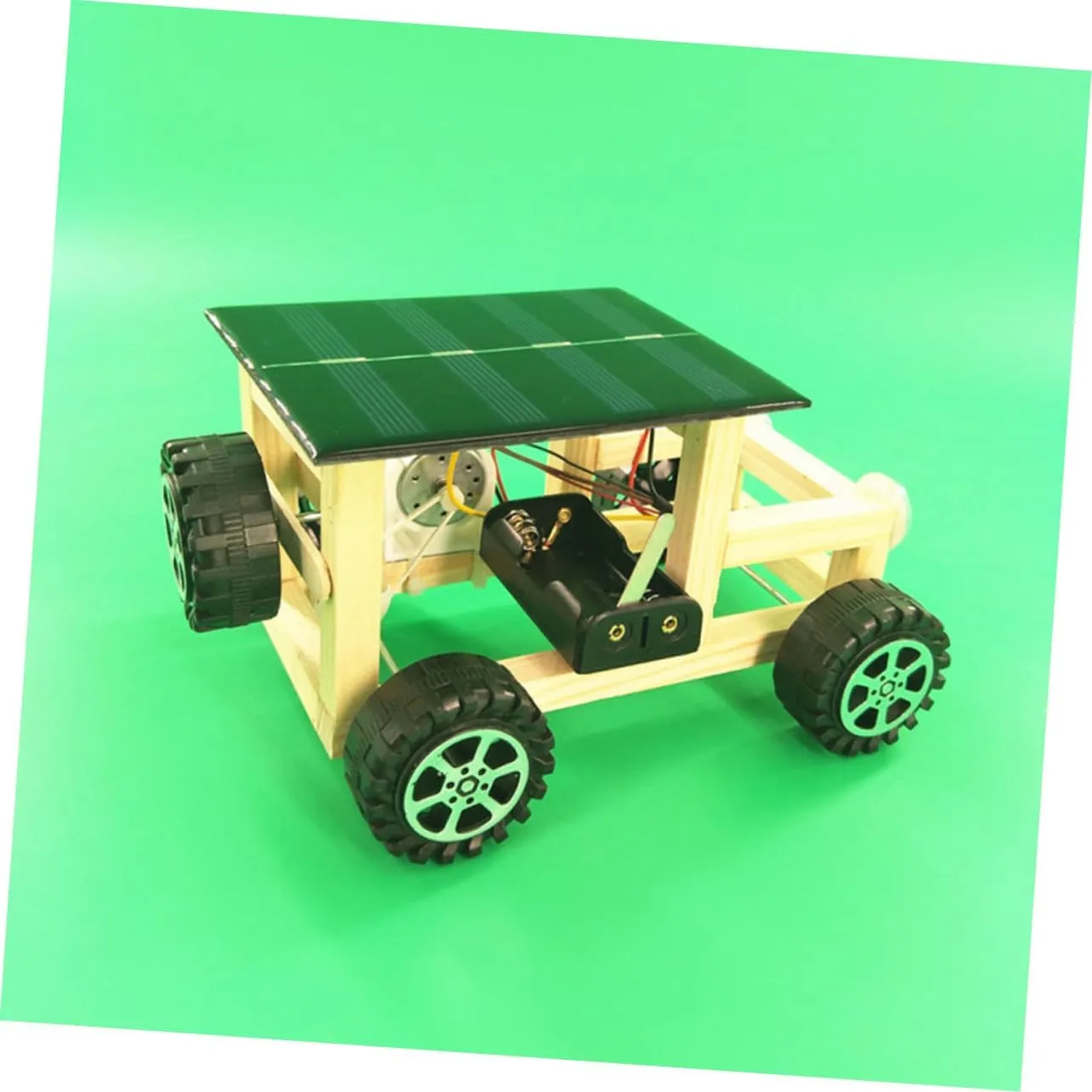 Handmade Solar Car Model Kit Kids Educational Car Science Learning Toys Random Color